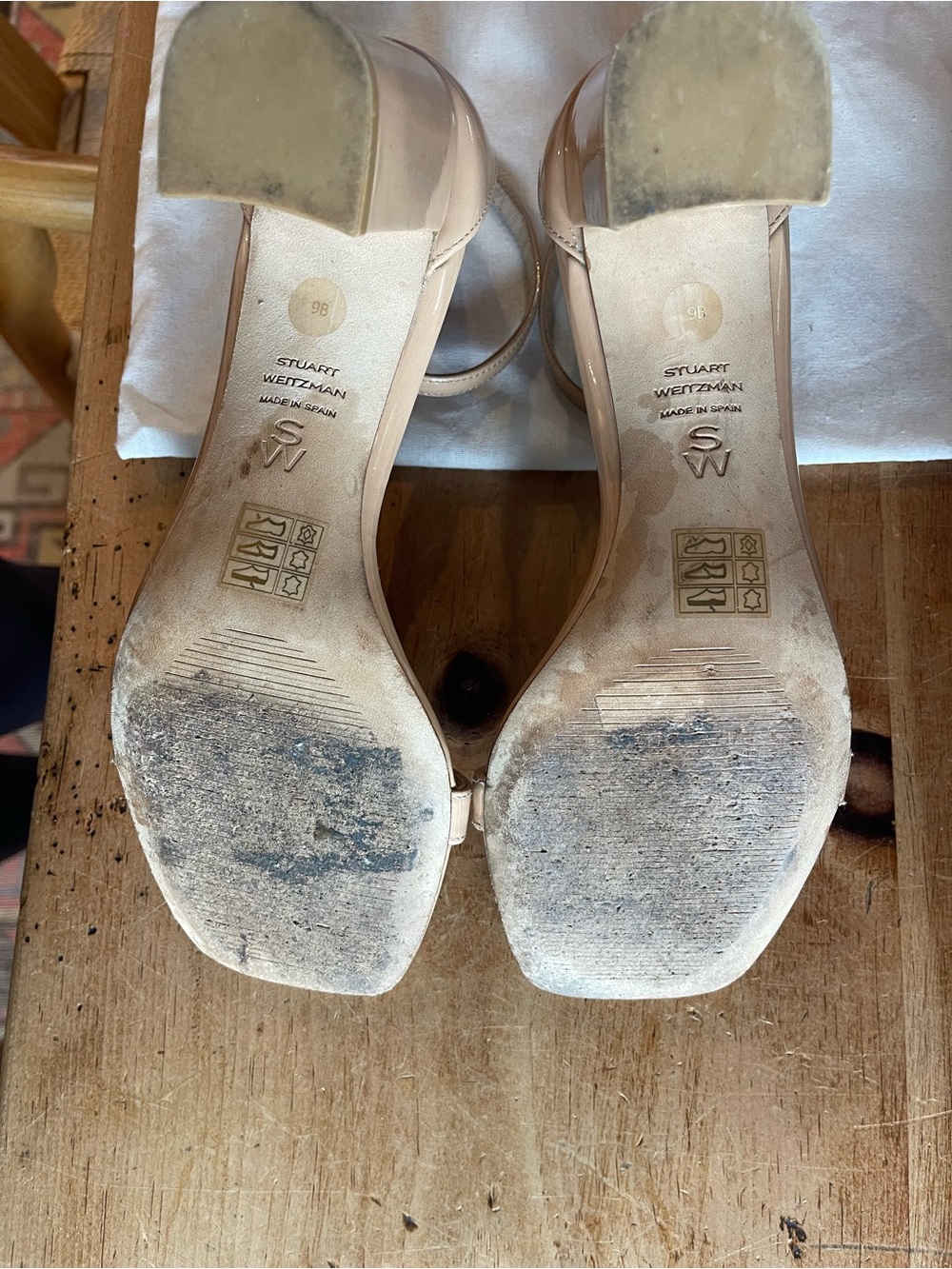 Stuart Weitzman Nudistcurve Block Heel Sandal - Picture 6 of 7